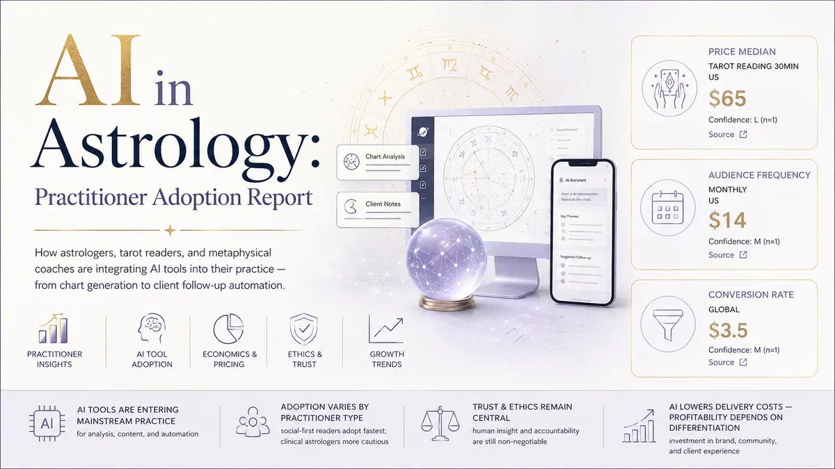 AI in Astrology: Practitioner Adoption Report cover