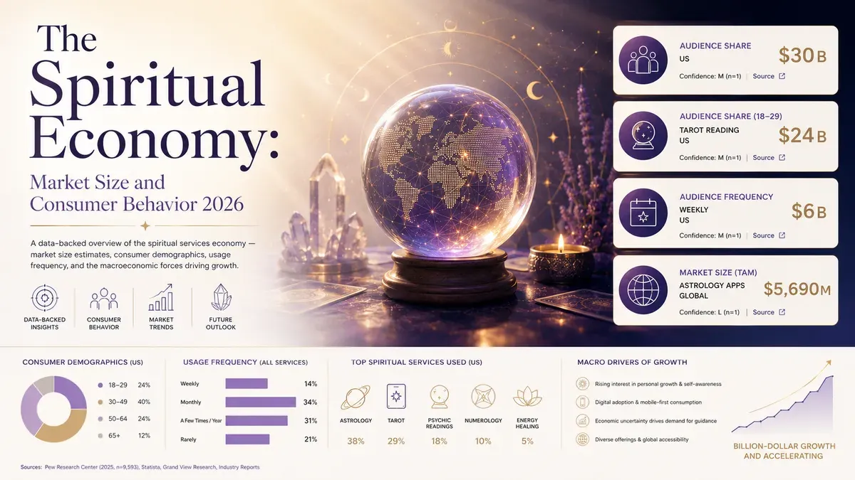 The Spiritual Economy: Market Size and Consumer Behavior 2026 cover